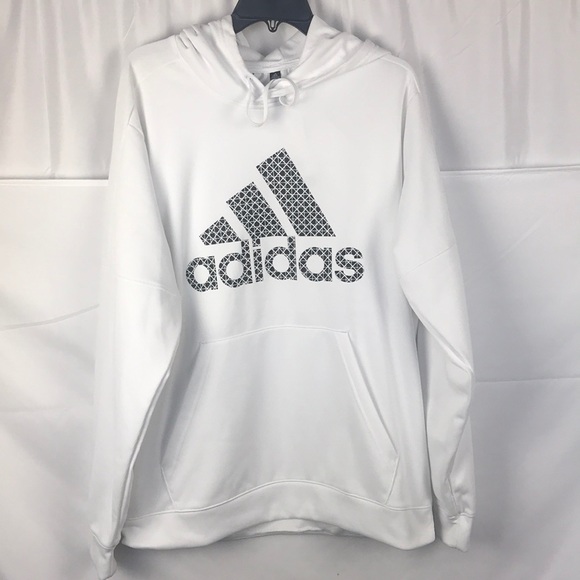 adidas Other - Adidas white & black pullover hoody Size XL